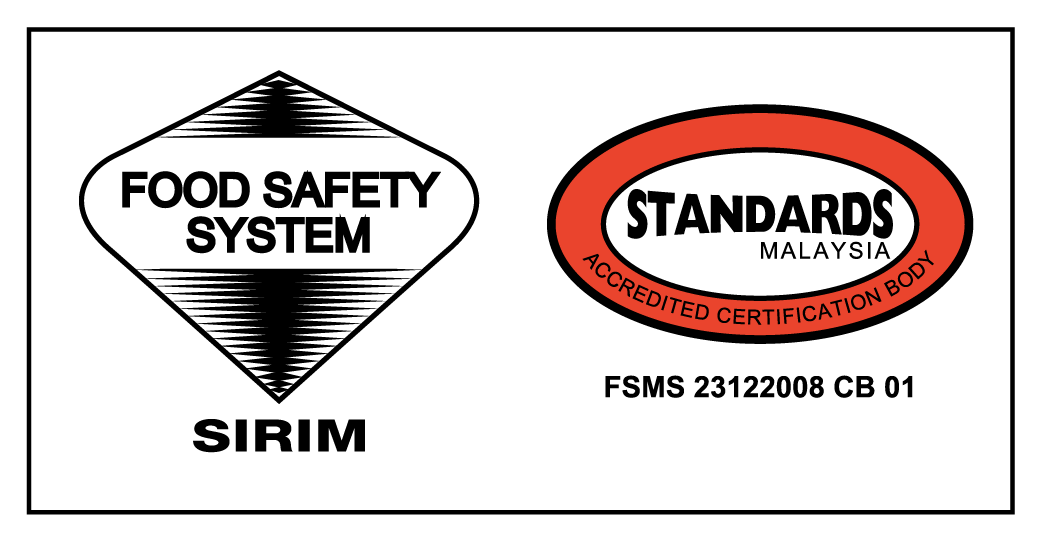 CERTIFIED TO ISO 22000:2018<br>CERT. NO. : FSMS 00197